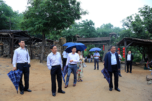 中国扶贫开发服务有限公司来沂蒙红色影视基地考察