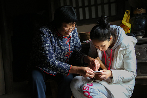 卢卓婕在沂蒙红色影视基地